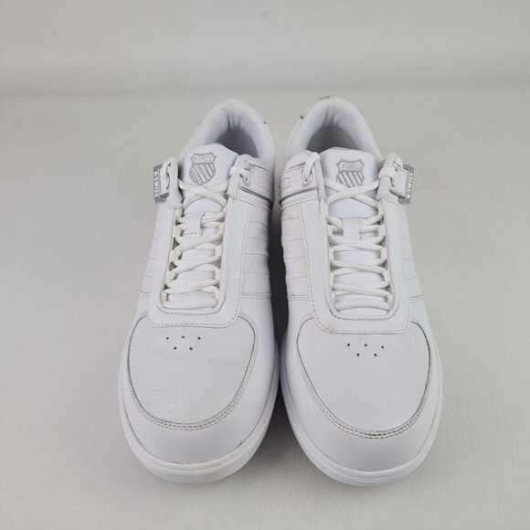 K-Swiss Palisades Men Shoes Athletic Sneakers Leather White Size 12 - Picture 4 of 10